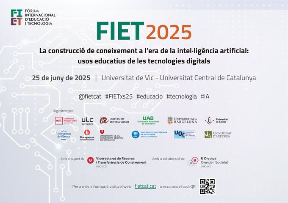 Fòrum Internacional d'Educació i Tecnologia #FIETxs25